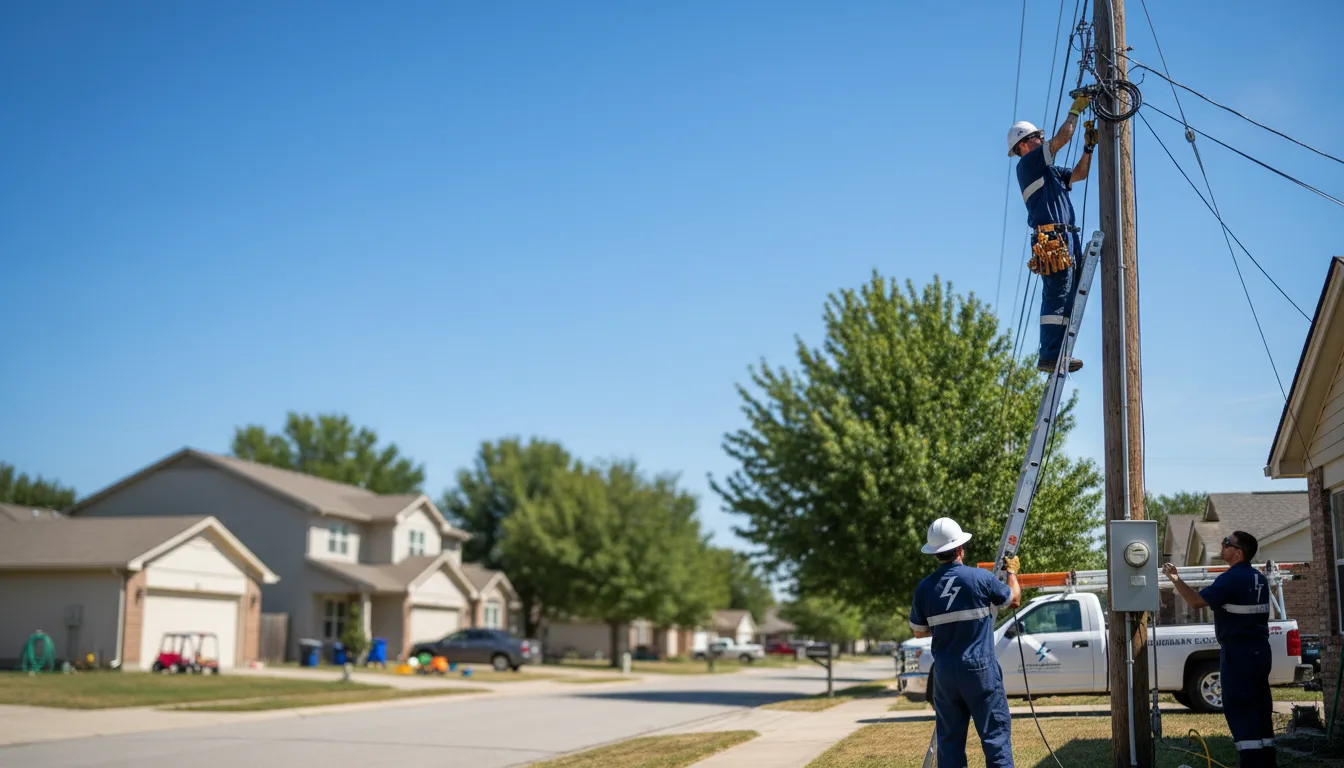Residential electrician providing installation services in Peck, ID